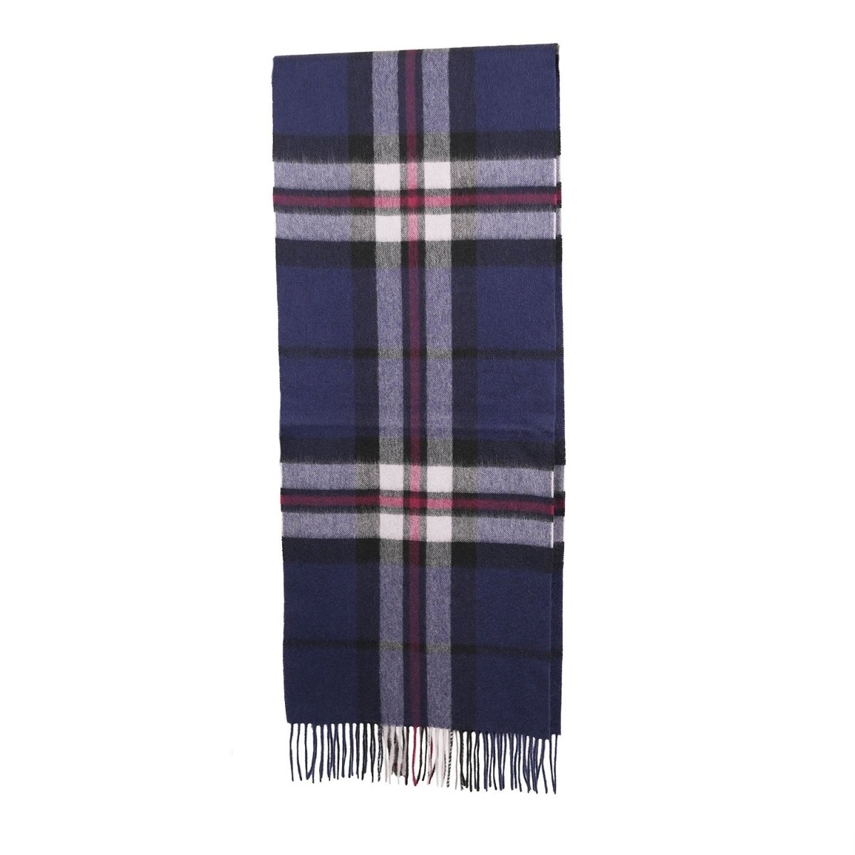 Edinburgh 100% Pure Cashmere Wide Scarf – Luxury Oversized Wrap - Thomson Navy - Heritage Of Scotland -