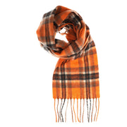 Edinburgh Cashmere Mini Scarf - Heritage Of Scotland - BRIGHT ORANGE STEWART