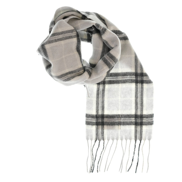 Edinburgh Cashmere Mini Scarf - Heritage Of Scotland - THOMSON PALE GREY