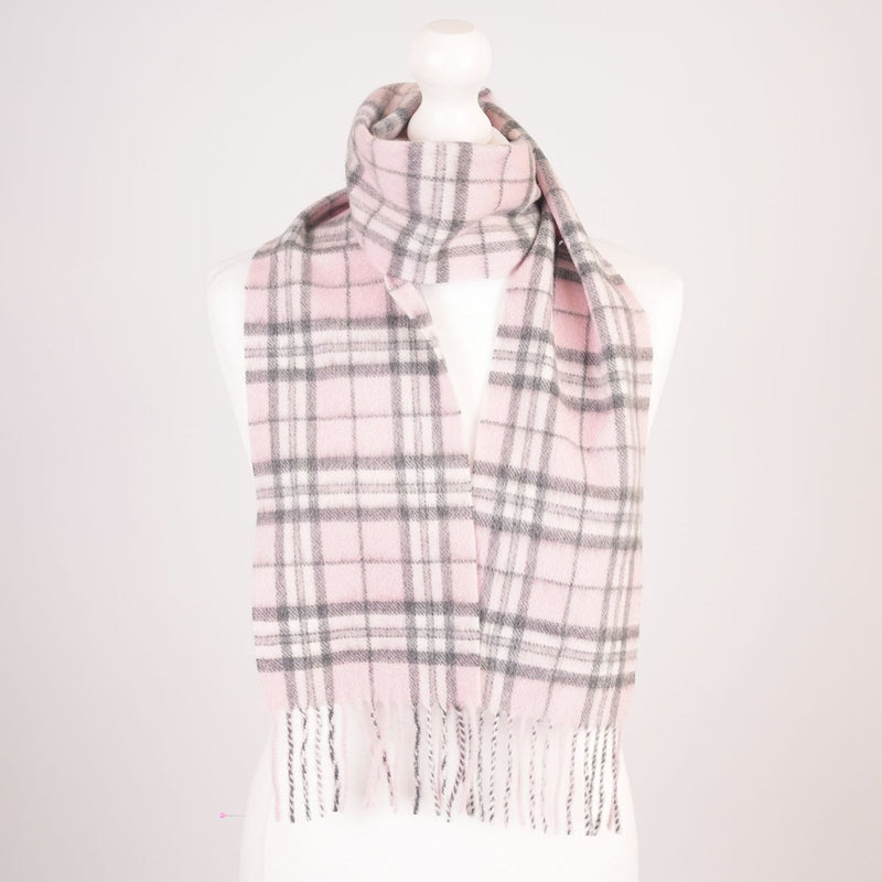 Edinburgh Cashmere Mini Scarf Thomson Pale Pink - Heritage Of Scotland -