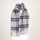 Edinburgh Cashmere Premium Lightweight Scarf - Soft Luxury Wrap - Bannockbane Silver - Heritage Of Scotland -