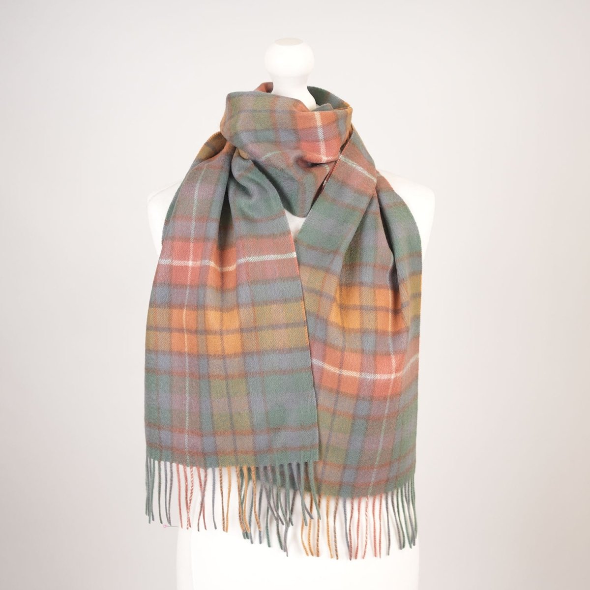 Edinburgh Cashmere Premium Lightweight Scarf - Soft Luxury Wrap - Buchanan Antique - Heritage Of Scotland -
