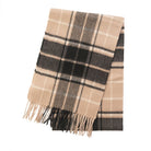 Edinburgh Cashmere Premium Lightweight Scarf - Soft Luxury Wrap - Forrester Black White - Heritage Of Scotland -