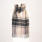 Edinburgh Cashmere Premium Lightweight Scarf - Soft Luxury Wrap - Forrester Black White - Heritage Of Scotland -