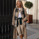 Edinburgh Cashmere Premium Lightweight Scarf - Soft Luxury Wrap - Forrester Black White - Heritage Of Scotland -