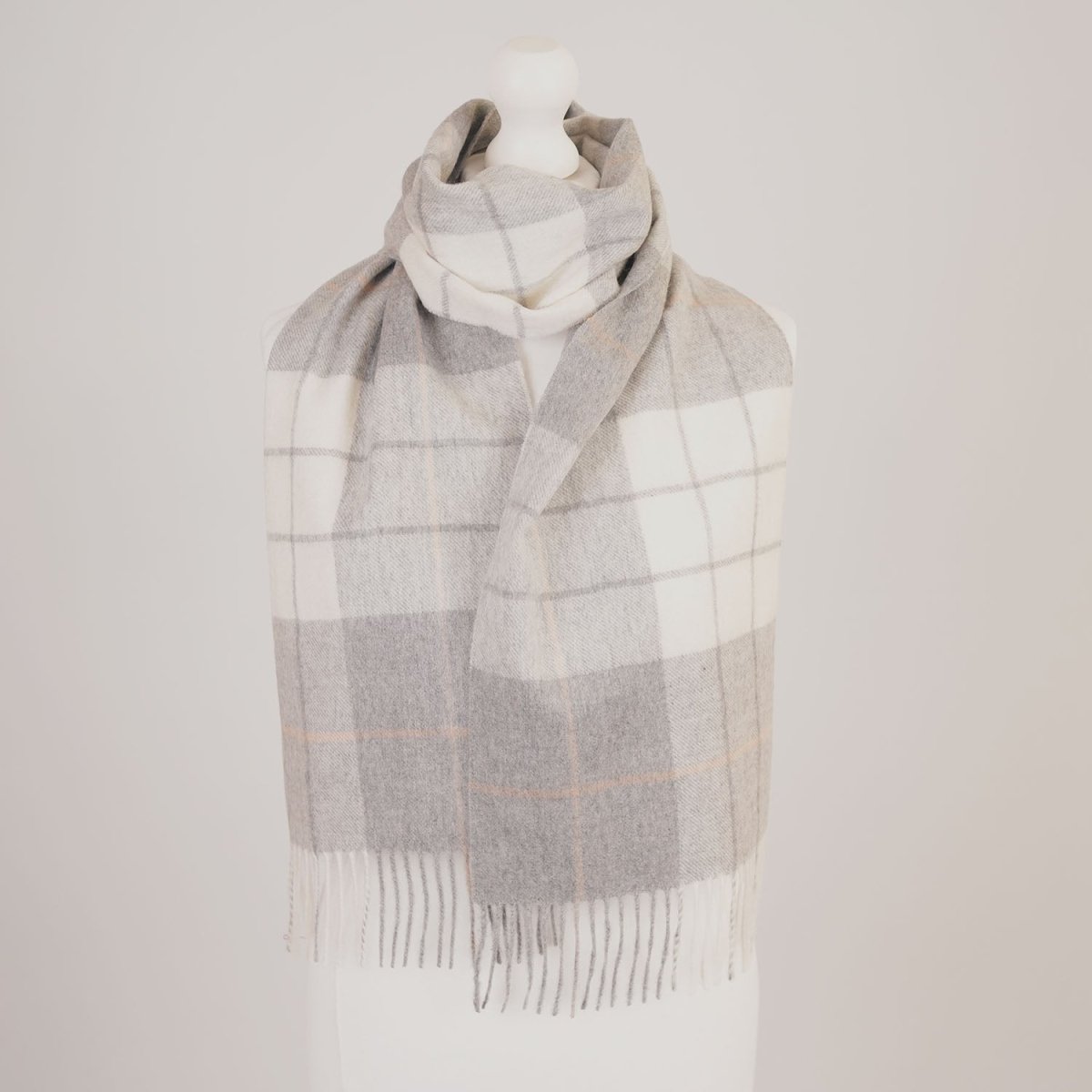 Edinburgh Cashmere Premium Lightweight Scarf - Soft Luxury Wrap - Newsome Grey - Heritage Of Scotland -