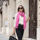 Edinburgh Cashmere Premium Lightweight Scarf - Soft Luxury Wrap - Rosebud Pink - Heritage Of Scotland -