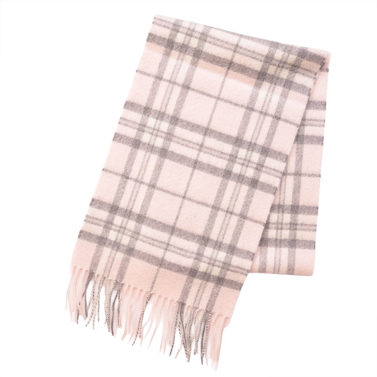 Edinburgh Cashmere Premium Lightweight Scarf - Soft Luxury Wrap - Thomson Pale Pink - Heritage Of Scotland -