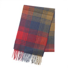 Edinburgh Cashmere Premium Lightweight Scarf - Ultra-Soft Luxury Wrap - Broken Check - Burgundy - Heritage Of Scotland -