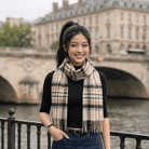 Edinburgh Cashmere Premium Lightweight Scarf - Ultra-Soft Luxury Wrap - Macduff Natural - Heritage Of Scotland -