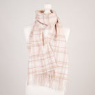 Edinburgh Cashmere Premium Lightweight Scarf - Ultra-Soft Luxury Wrap - Mackellar Mix Pink - Heritage Of Scotland -