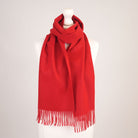 Edinburgh Cashmere Premium Lightweight Scarf - Ultra-Soft Luxury Wrap - Red Rouge - Heritage Of Scotland -