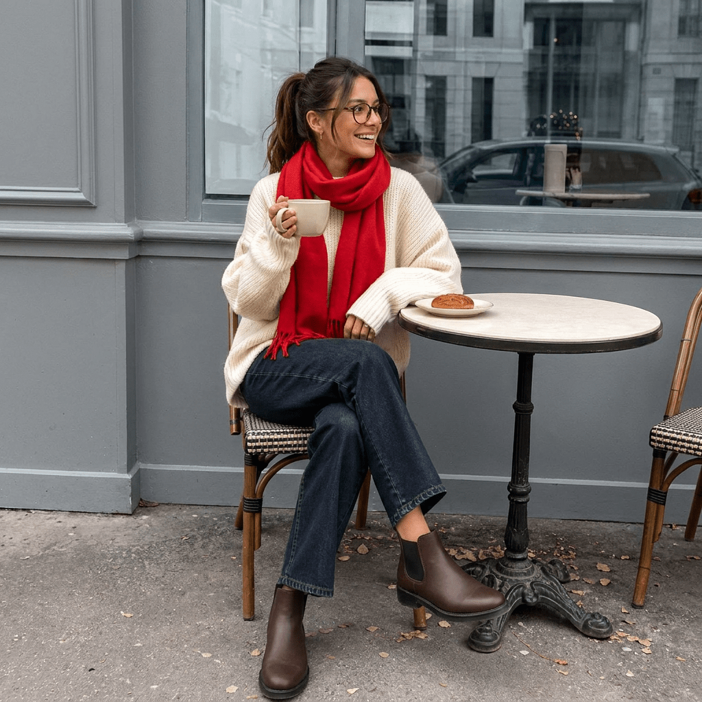 Edinburgh Cashmere Premium Lightweight Scarf - Ultra-Soft Luxury Wrap - Red Rouge - Heritage Of Scotland -
