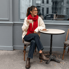 Edinburgh Cashmere Premium Lightweight Scarf - Ultra-Soft Luxury Wrap - Red Rouge - Heritage Of Scotland -