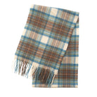 Edinburgh Cashmere Premium Lightweight Scarf - Ultra-Soft Luxury Wrap - Stewart Muted Blue - Heritage Of Scotland -