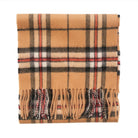 Edinburgh Cashmere Premium Lightweight Scarf - Ultra-Soft Luxury Wrap - Thomson Camel - Heritage Of Scotland -