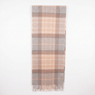 Edinburgh Cashmere Premium Lightweight Scarf - Ultra-Soft Wide Wrap - Mackellar Natural - Heritage Of Scotland -
