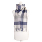 Edinburgh Cashmere Scarf 5 Square Tartan - Blue/Green - Heritage Of Scotland - 5 SQUARE TARTAN - BLUE/GREEN