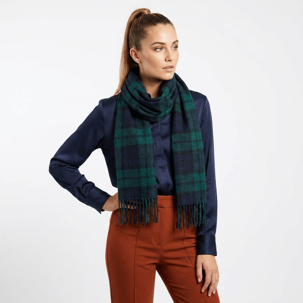 Edinburgh Cashmere Scarf - Black Watch - Heritage Of Scotland -