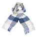 Edinburgh Cashmere Scarf Forrester Black Blue - Heritage Of Scotland - FORRESTER BLACK BLUE