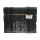 Edinburgh Cashmere Scarf Forrester Black Blue - Heritage Of Scotland - FORRESTER BLACK BLUE
