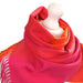 Edinburgh Cashmere Scarf Oakwell Pink Orange - Heritage Of Scotland - OAKWELL PINK ORANGE