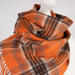 Edinburgh Cashmere Scarf Tartans and Checks - Heritage Of Scotland - STEWART BRIGHT ORANGE
