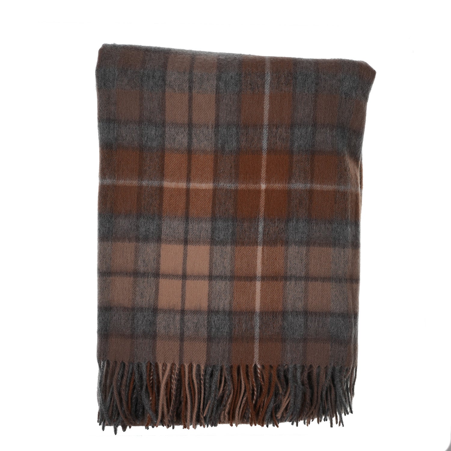 Edinburgh Lambswool Long Tartan Cape Buchanan Natural - Heritage Of Scotland - BUCHANAN NATURAL