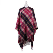 Edinburgh Lambswool Long Tartan Cape Cragg Check Eminence - Heritage Of Scotland - CRAGG CHECK EMINENCE