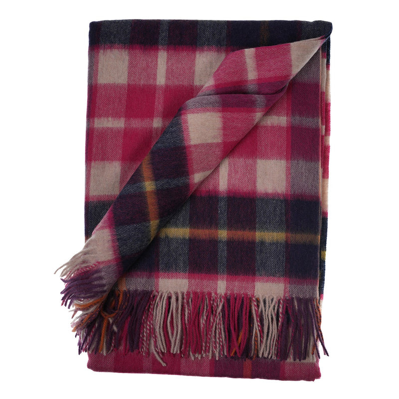 Edinburgh Lambswool Long Tartan Cape Cragg Check Eminence - Heritage Of Scotland - CRAGG CHECK EMINENCE