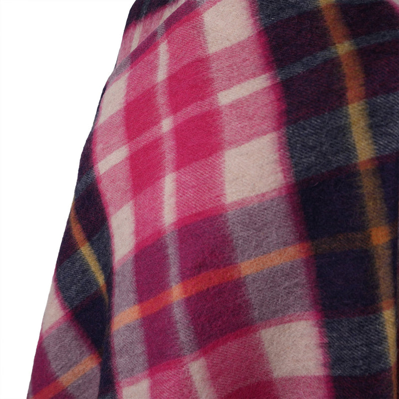 Edinburgh Lambswool Long Tartan Cape Cragg Check Eminence - Heritage Of Scotland - CRAGG CHECK EMINENCE