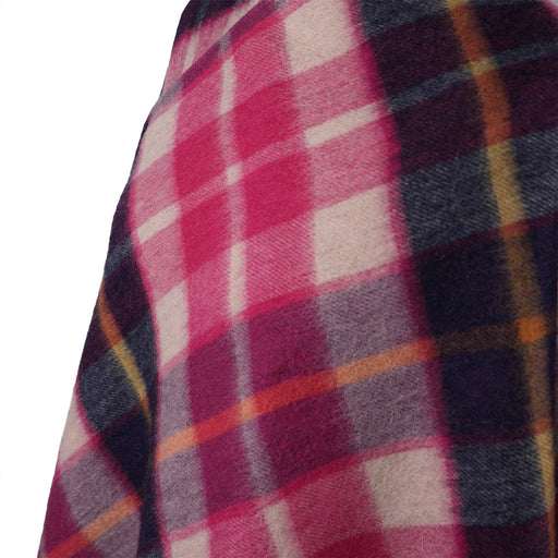 Edinburgh Lambswool Long Tartan Cape Cragg Check Eminence - Heritage Of Scotland - CRAGG CHECK EMINENCE