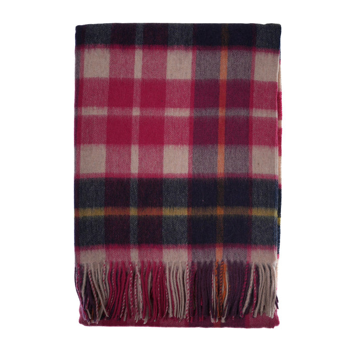 Edinburgh Lambswool Long Tartan Cape Cragg Check Eminence - Heritage Of Scotland - CRAGG CHECK EMINENCE