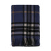 Edinburgh Lambswool Long Tartan Cape Enlarged Off Ctr Scotty Thom Denim - Heritage Of Scotland - ENLARGED OFF CTR SCOTTY THOM DENIM