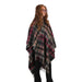 Edinburgh Lambswool Long Tartan Cape - Graded Block Check - Dress Black - Heritage Of Scotland - GRADED BLOCK CHECK - DRESS BLACK