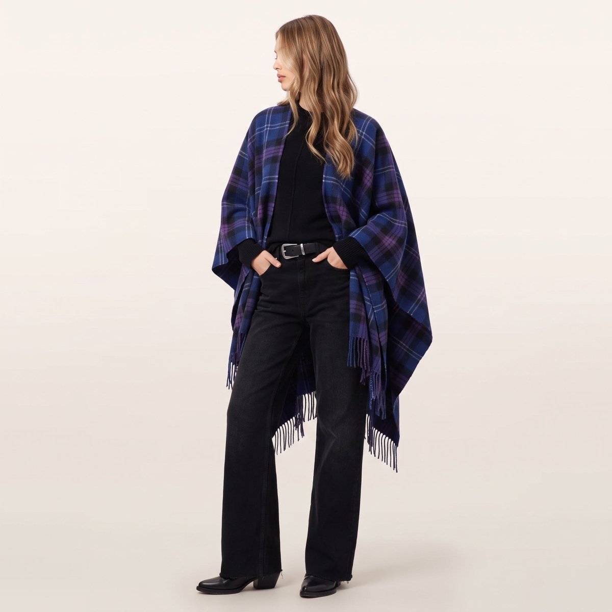Edinburgh Lambswool Long Tartan Cape - Heritage Of Scotland - Heritage Of Scotland -