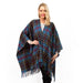 Edinburgh Lambswool Long Tartan Cape Mill Check Eclipse - Heritage Of Scotland - MILL CHECK ECLIPSE