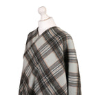 Edinburgh Lambswool Long Tartan Cape - Royal Stewart Vintage Duck Egg - Heritage Of Scotland - ROYAL STEWART VINTAGE DUCK EGG