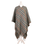 Edinburgh Lambswool Long Tartan Cape - Royal Stewart Vintage Pink - Heritage Of Scotland - ROYAL STEWART VINTAGE PINK