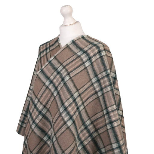 Edinburgh Lambswool Long Tartan Cape - Royal Stewart Vintage Pink - Heritage Of Scotland - ROYAL STEWART VINTAGE PINK
