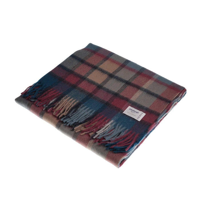 Edinburgh Lambswool Stole - Heritage Of Scotland - ARTILLERY CHECK ASHLEY BLUE/PINK