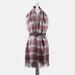Edinburgh Lambswool Stole - Heritage Of Scotland - BIG CHECK 27587 MUTED WHITE/PINK