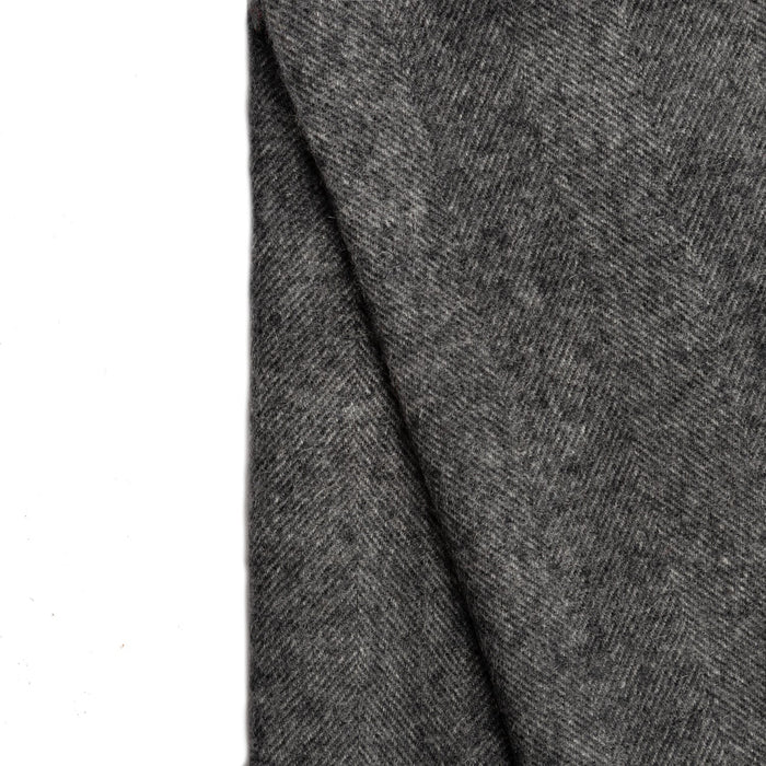 Edinburgh Lambswool Stole Light Grey Charcoal - Heritage Of Scotland - LIGHT GREY CHARCOAL