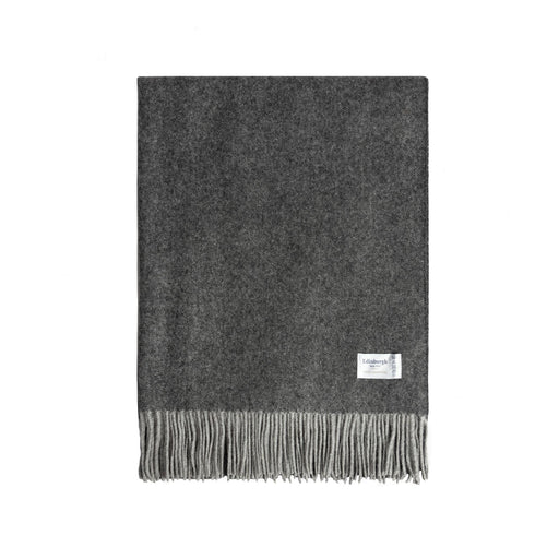 Edinburgh Lambswool Stole Light Grey Charcoal - Heritage Of Scotland - LIGHT GREY CHARCOAL