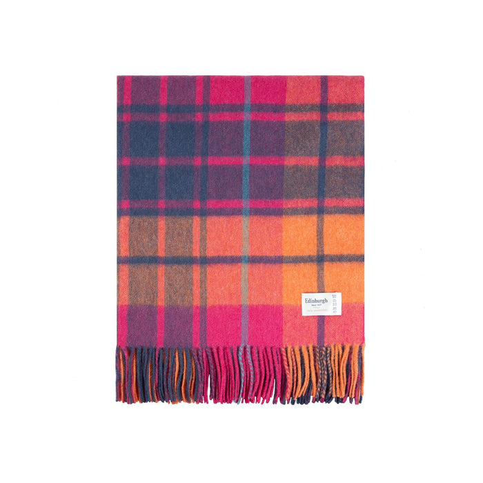 Edinburgh Lambswool Stole Mill Check Jazz - Heritage Of Scotland - MILL CHECK JAZZ