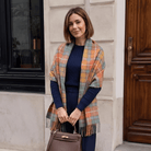Edinburgh Lambswool Tartan Stole - Soft Luxury Check Wrap with Fringe - Buchanan Antique - Heritage Of Scotland -