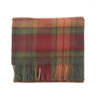 Edinburgh Lambswool Tartan Stole - Soft Luxury Check Wrap with Fringe - Buchanan Autumn - Heritage Of Scotland -