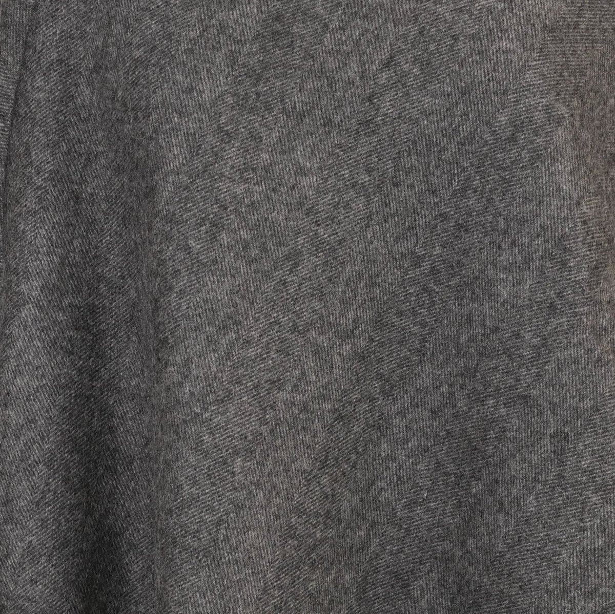 Edinburgh Lambswool Tartan Stole - Soft Luxury Check Wrap with Fringe - Light Grey Charcoal - Heritage Of Scotland -