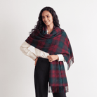 Edinburgh Lambswool Tartan Stole - Soft Luxury Check Wrap with Fringe - Lindsay - Heritage Of Scotland -