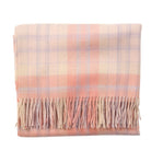 Edinburgh Lambswool Tartan Stole - Soft Luxury Check Wrap with Fringe - Macdonald White Mix - Heritage Of Scotland -